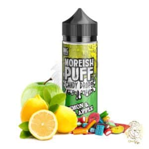 لمون اند سور اپل کندی دراپس محصول موریش پاف | Lemon and Sour Apple Candy by Moreish Puff