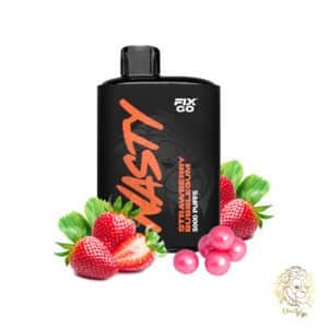 استرابری بابل گام دسیپاسبل محصول نستی | Strawberry Bubblegum Disposable by Nasty